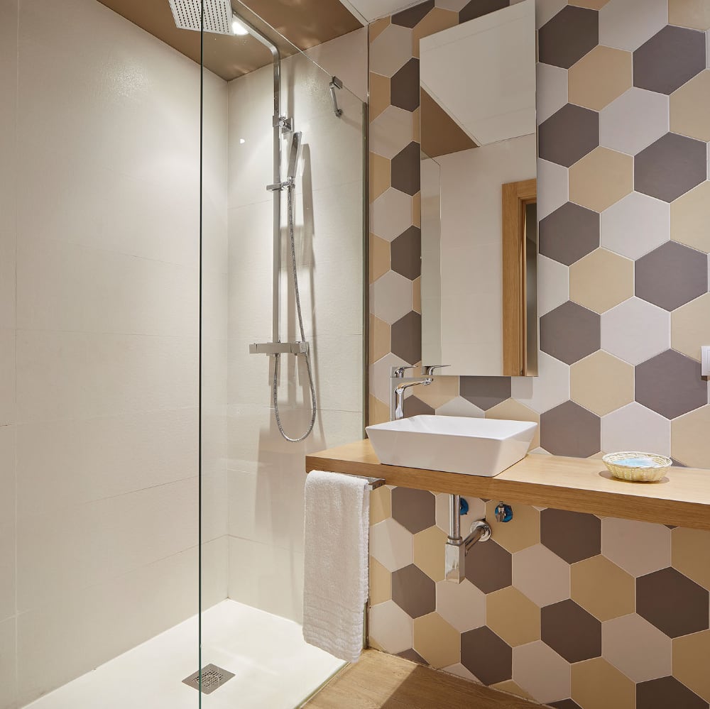 Hotel Restaurante Landaben Habitación Cuarto de Baño Hotel Restaurante Landaben Habitación Cuarto de Baño